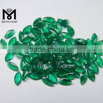 3x6mm Marquise Cut Natural Green Precious Agate Gemstone