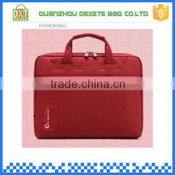 Red polyester material custom style laptop trolley bag