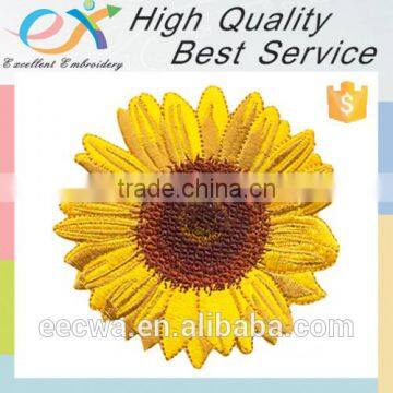 customized high quality iron-on embroidery flower