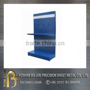 Made in china 2016 custom cheap price blue pegboard metal display panel stand, metal customized racks china supplier