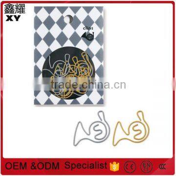 Wholesale price Promotional gifts custom music shape paper clip with paper box