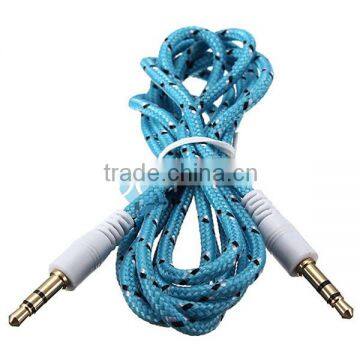 3.5mm Stereo Headphone Cable Braided AUX Cable