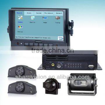 H.264 Compression High Video Quality 4ch Bus Mobile Dvr photo-3