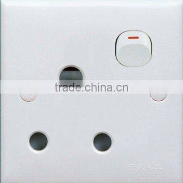 1 gang 15A round pin wall socket