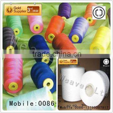 100 polyester dyed yarn colors sewing thread