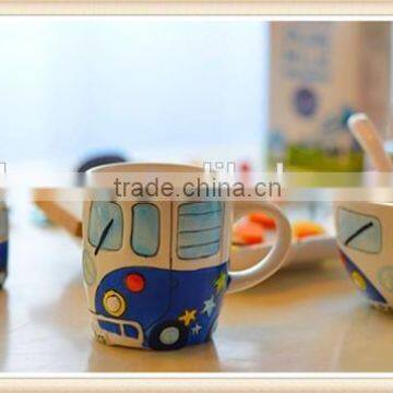 Ceramic London Bus Children Dinner Set for Baby Gift photo-3