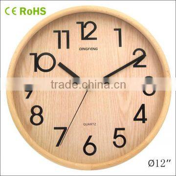 cheap wooden wall clock for advertising and household items