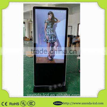 42 inch floor standing outdoor lcd screen, 1500nits digital signage, 1920*1080 lcd advertising display