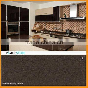 Pure Brown Engineered Stone Quartz Slabs