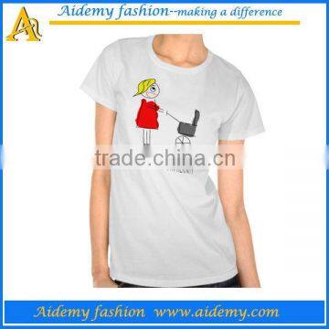 Wholesale custom high quality maternity t shirts in print logo