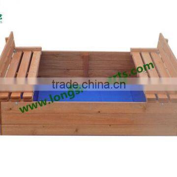 Children's playhouse wooden sandbox