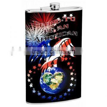 64oz stainless steel hip flask