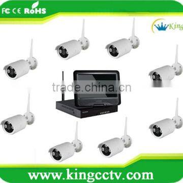 P2P Surveillance 8CH Wireless WIFI NVR camera kit / 8ch cctv camera system