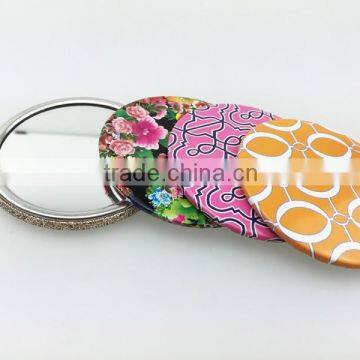 Small cheap tin pocket mirror round for promotion gifts