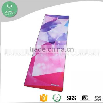 Wholesale machine washable custom printing microfiber yoga towel non slip