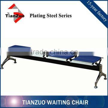 4 seat flat waiting chair cushion bench