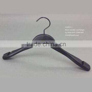 Large Shoulder White/black Vintage for Suit Wooden Garment Hanger photo-2