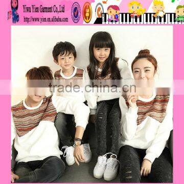 Fashion High Quality Family Suit Tops Parents Children Clothes Set