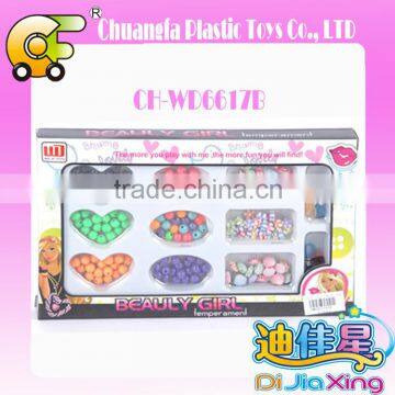 Handmade plastic bead cheap plastic bead necklace for children