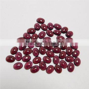 NATURAL GARNET CABOCHON GOOD COLOR & QUALITY 6X8 MM OVAL LOT