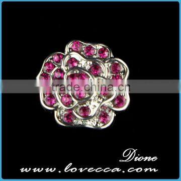 Cheap Fashion Jewelry Flower Pattern Crystal Button for Accessory photo-5