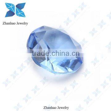 Blue glass synthetic gemstones