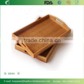 BR001/ Tea Bamboo Serving Lap Tray, Bamboo Tea Tray In Tea House