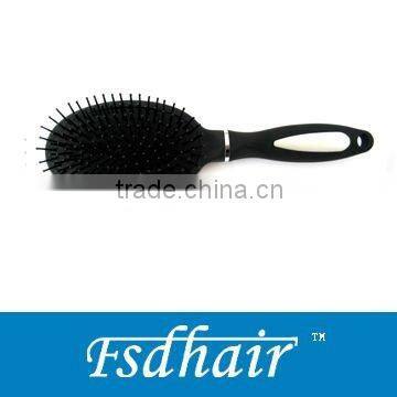 Black cushion hair brush