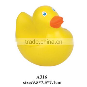 pu duck promotional gifts stress relievers duck anti stress