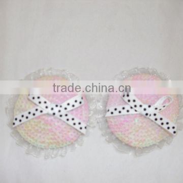 Sequin NIPPLE COVER with bowknot Cute Nipple Cover Women Sexy Nipple cover