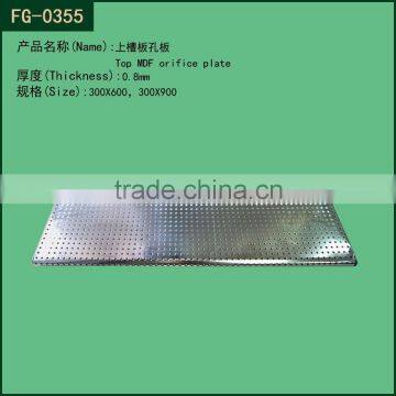 Chrome display board shelf on MDF / shop display shelf rack