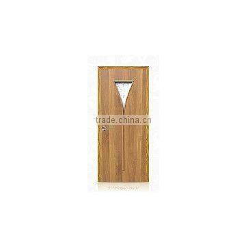 2012 new interior entrance wooden veneer door with glass