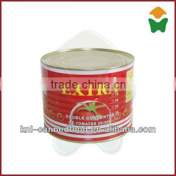 Tomato paste machine for good quality paste 2200gX6tins