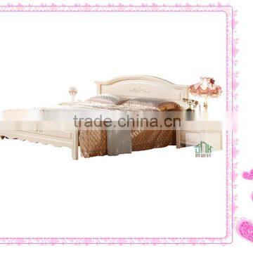 Design models wood bed for kids HA-829# wooden single bed designs wooden single bed with drawer