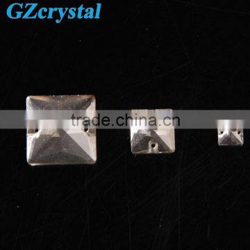 machine cut glass crystal sew on stones for dress making