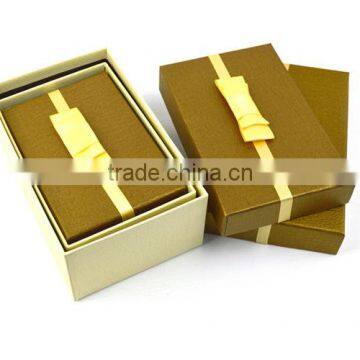 Good quality for the paper cardboard box with yellow ribbon