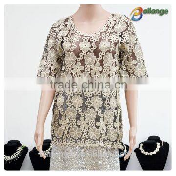 wholesale fashion embroidered ladies crochet white vest for dress