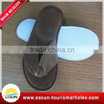 Disposable newest style terry waffle five star luxury hotel slippers