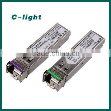 OEM/ODM 2.5G SFP 80km SFP BIDI Optical Transceiver TX1490nm RX1550nm Compatible HP MODULES