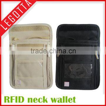 RFID cards bag special design hanging waterproof rfid blocking fabric bag