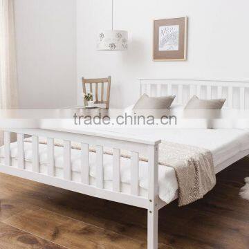 Bedroom Furniture Solid Pine Wood Bed Frame Knocked Down Bed