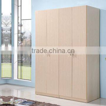 Bedroom wall wardrobe with for doors/bedroom wardrobe with a cheap price for sale