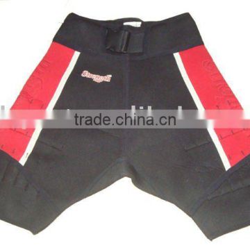 hot red surfing shorts neoprene