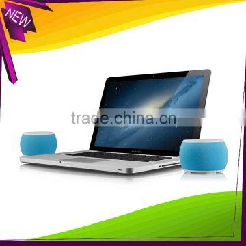 A26 Mini Double Drum Shape USB Input Multimedia Dual Speaker Box