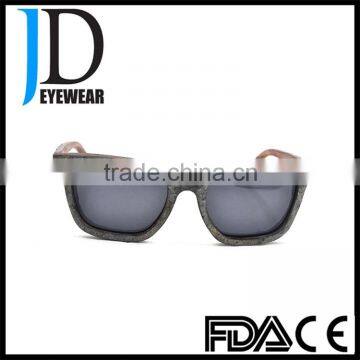 High Quality Cat 3 UV400 Sunglasses Unique Stone Wood grain sun glasses