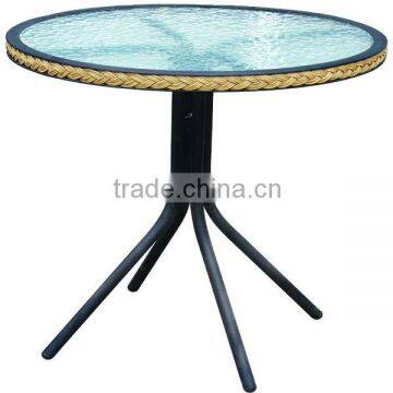 Leisure Metal Glass Garden Table