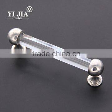 Long Strip Furniture Cabinet Crystal Glass Pull Handle photo-3
