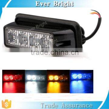Emergency 4 leds Beacon Light Bar Hazard Strobe Warning lights Amber RED White Blue