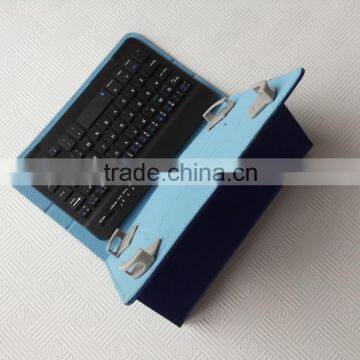Blue Universal Wireless Buletooth Keyboard for Android,IOS,windows Tablets,bluetooth Leather Case Keyboard photo-3