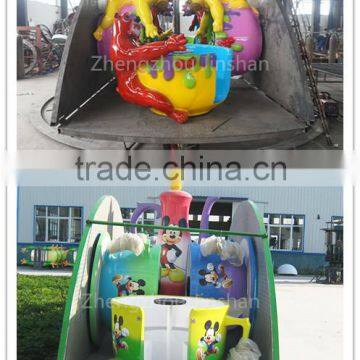 Amusement Rides Trailer Mounted Coffee Cup Ride, Portable Coffee Cup Rides With Trailer